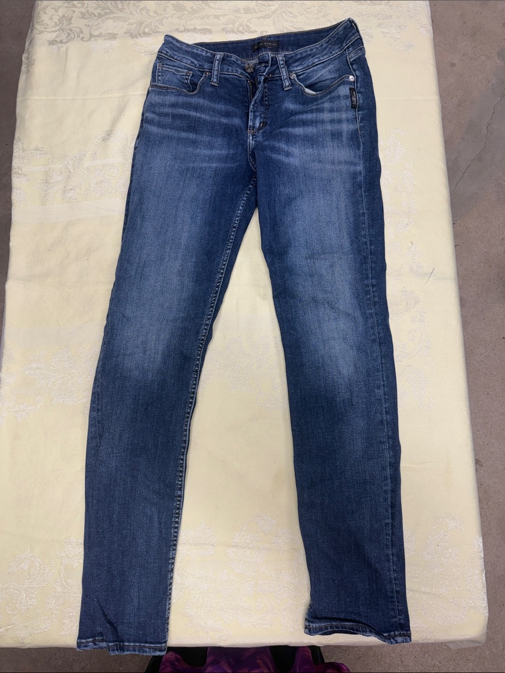 Silver Jeans Women's Skinny Jeans in Medium Blue Wash
